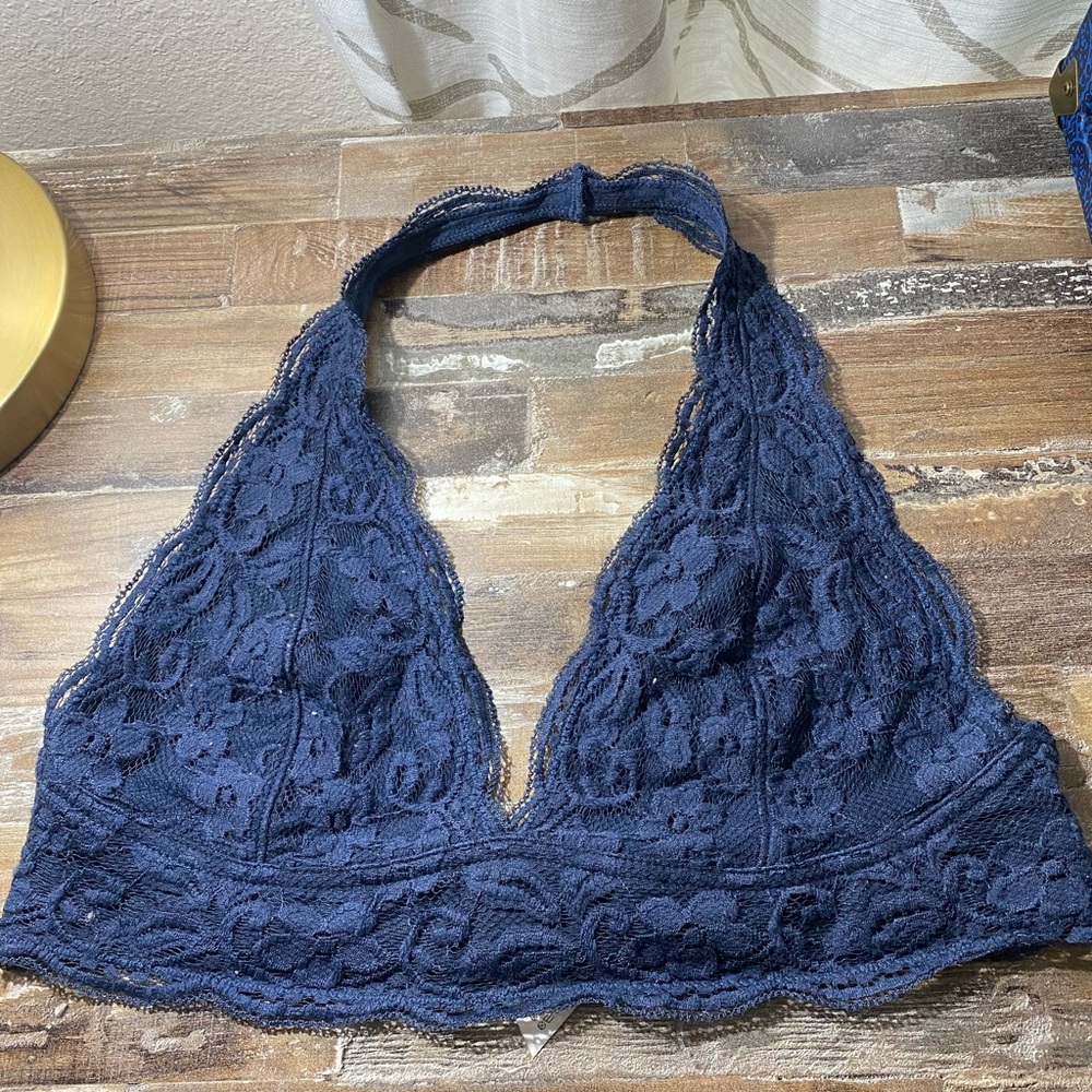 navy lace bralette from Urban Outfitters